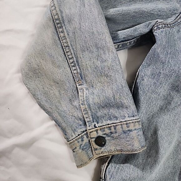 Vintage BIG JOHN Denim Jeans Trucker Jacket Blue‎ Japan SIZE 3L - Picture 7 of 13